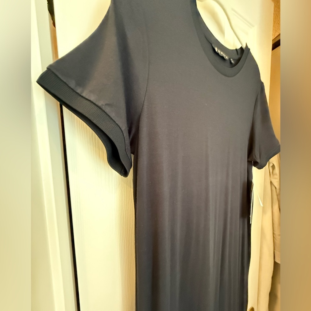 Athleta Black Maxi Dress with Side Slit - Picture 3 of 9